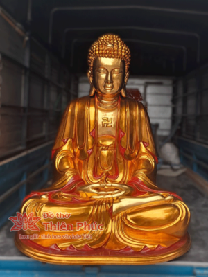 Tượng Phật a di dà dát vàng